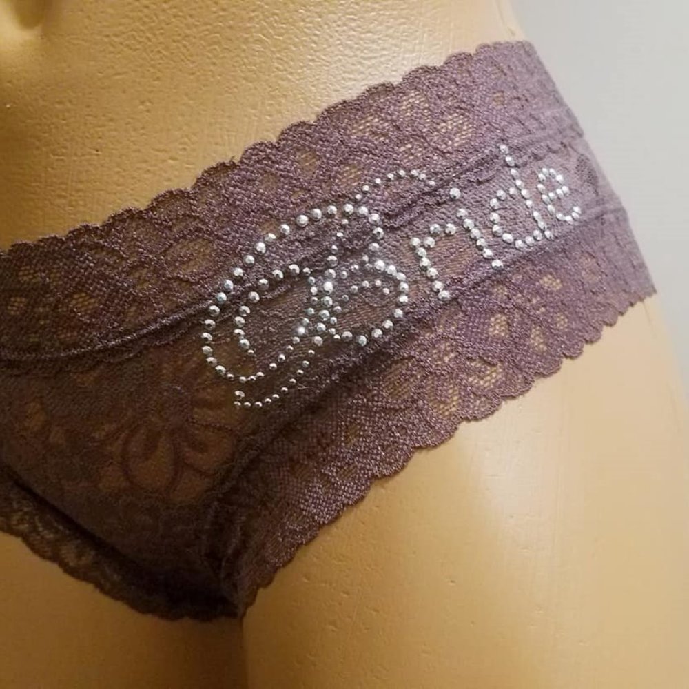 Sexy Lace Bridal Panties Size Sm Purple Lace New